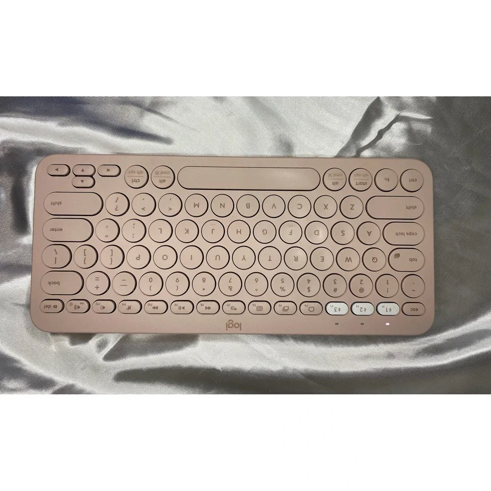 Logitech K380 Pink Wireless Bluetooth Keyboard Smart Lightweight Tested/working